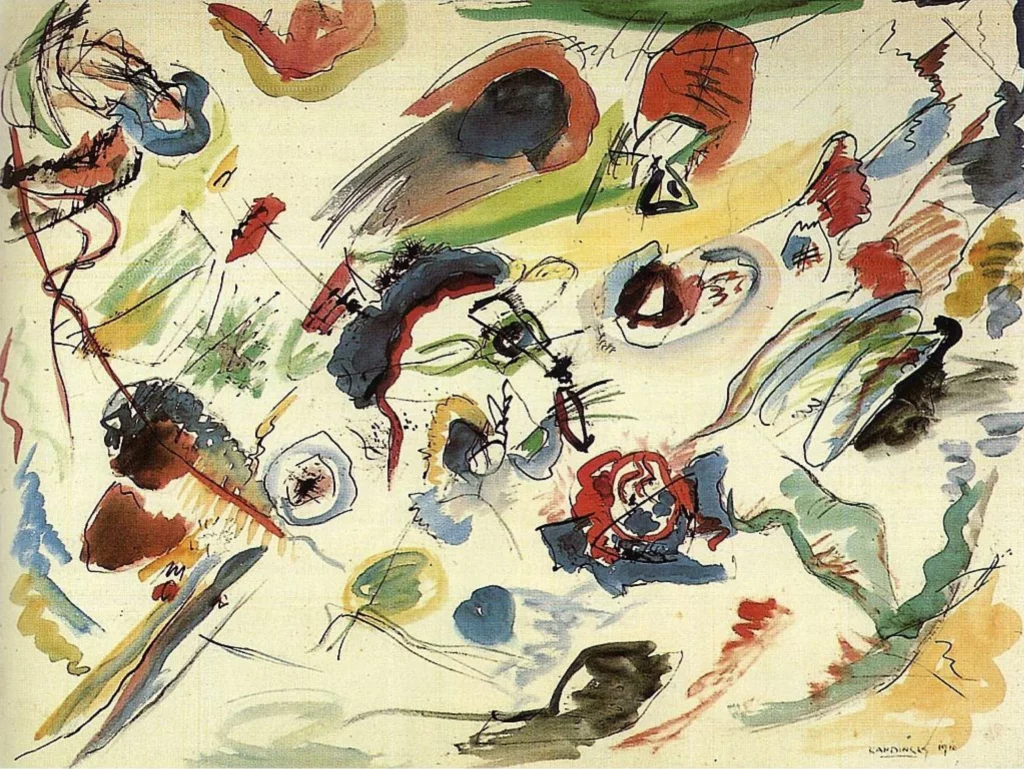 Primera acuarela abstracta, Kandinsky