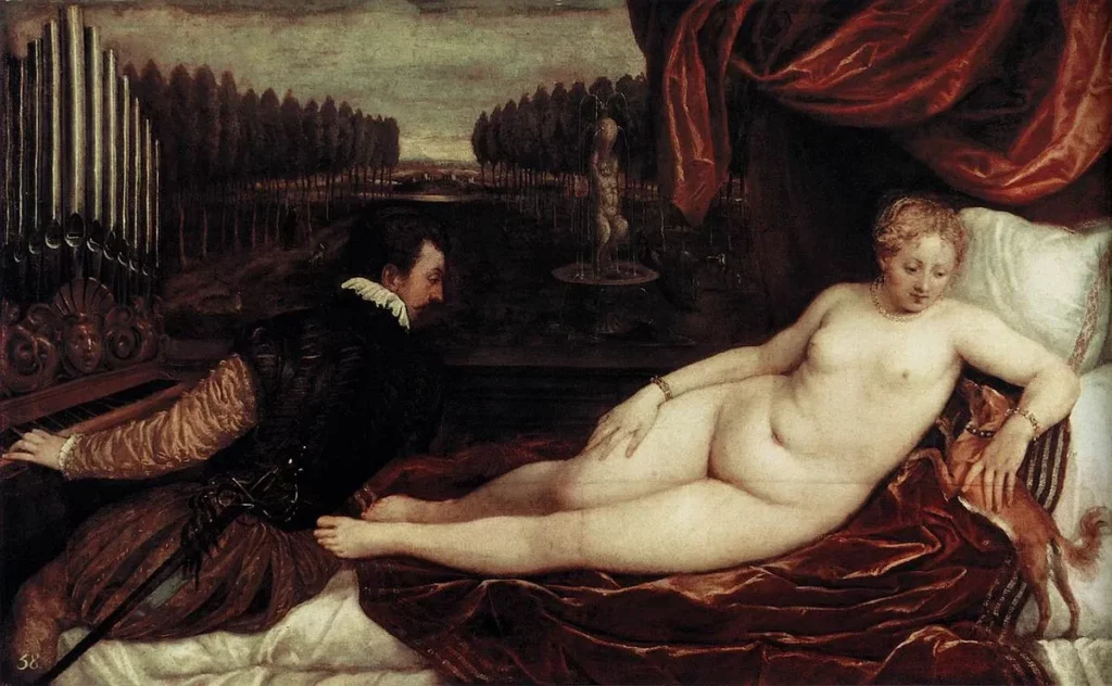 Venus y la música, Tiziano